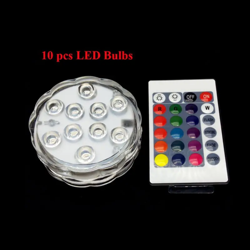 RGB цвета кальян погружной светодиодный свет для праздничное украшение вечеринок