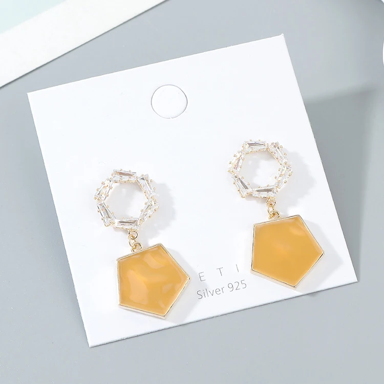

TONGKWOK Bohemia Exaggeration Dangle Earrings For Women Silk Thread Tassel Metal Long Chandelier Earrings #142560