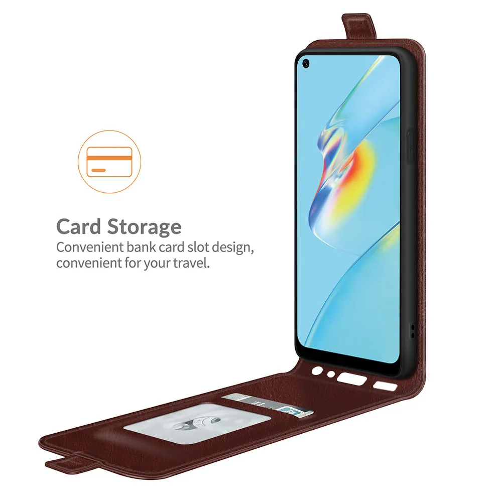 

For OPPO A54 4G PU Leather Case Cover Phone Cases Pu Skin Vertical Flip For OPPO A54 4G Funda Capa Protector