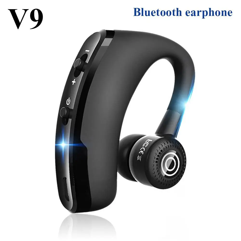 V9 Wireless Bluetooth Earphones Handsfree Business Bluetooth Headphone With Mic Headset Noise Reduction Headset For Phone Drive