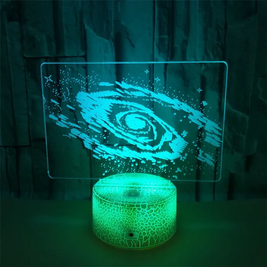 

RGB 7 Colors/16 Colors 3D Acrylic Illusion Lamp Space Planets Touch Sensor or Remote Controller Kids' Birthday Gift