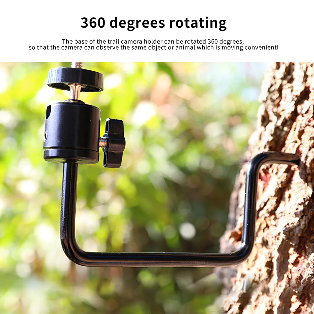 

Mounted Infrared Steel Camera Holder Trail Wild Life Observing Camera Tree Mounted Bracket 360 Degrees Rotating Trail M5