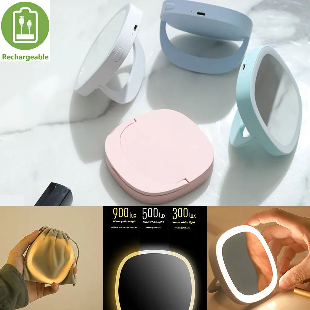 USB кабель для зарядки новое светодиодное освещение дорожное зеркало макияжа