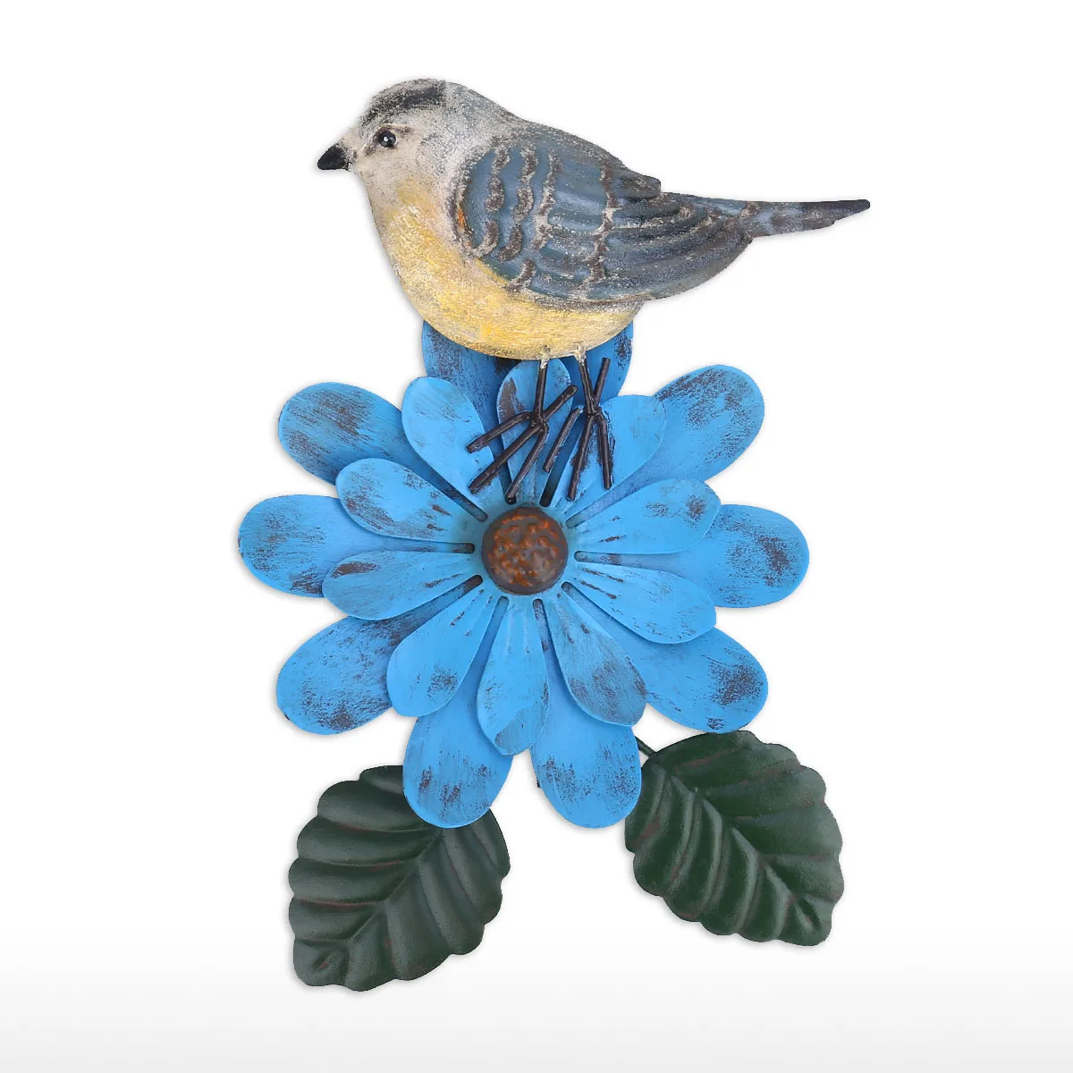 New Miniature Garden Bird and Flower Stake Goldfinch Creative Iron Yard Fall Decor Outdoor Lawn Decoration | Дом и сад