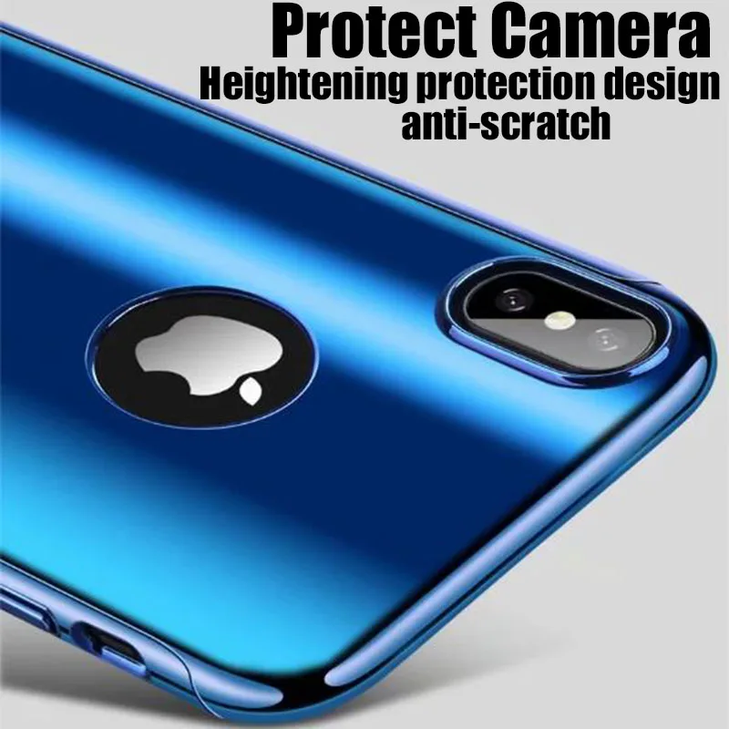 360 Полное покрытие чехол для iPhone X 8 6 6s 7 Plus 5 5S SE защитный ПК XS Max XR со стеклом| |
