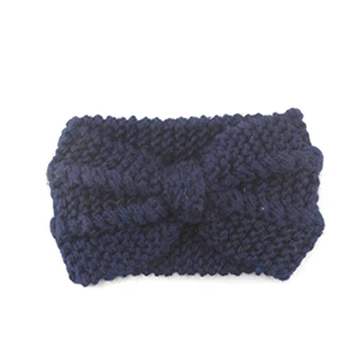 A-navyblue Женские зимние шапки, шерстяная одноцветная кепка для защиты ушей, модная зимняя вязаная шапка, женские шапочки, аксессуары для волос - Цвет: A-navyblue