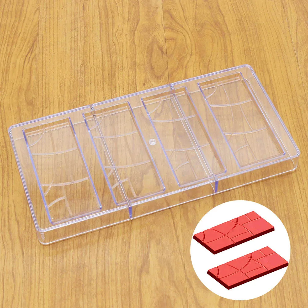 3D форма для шоколада прямоугольная изготовления узоров жесткая комбинированная