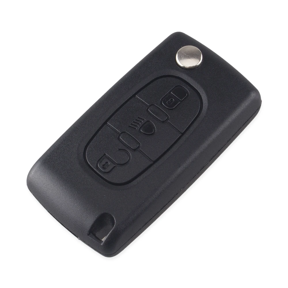 KEYYOU для CITROEN C2 C3 C4 C5 C6 C8 дистанционный флип чехол ключей Fob 3 кнопки без паза CE0536