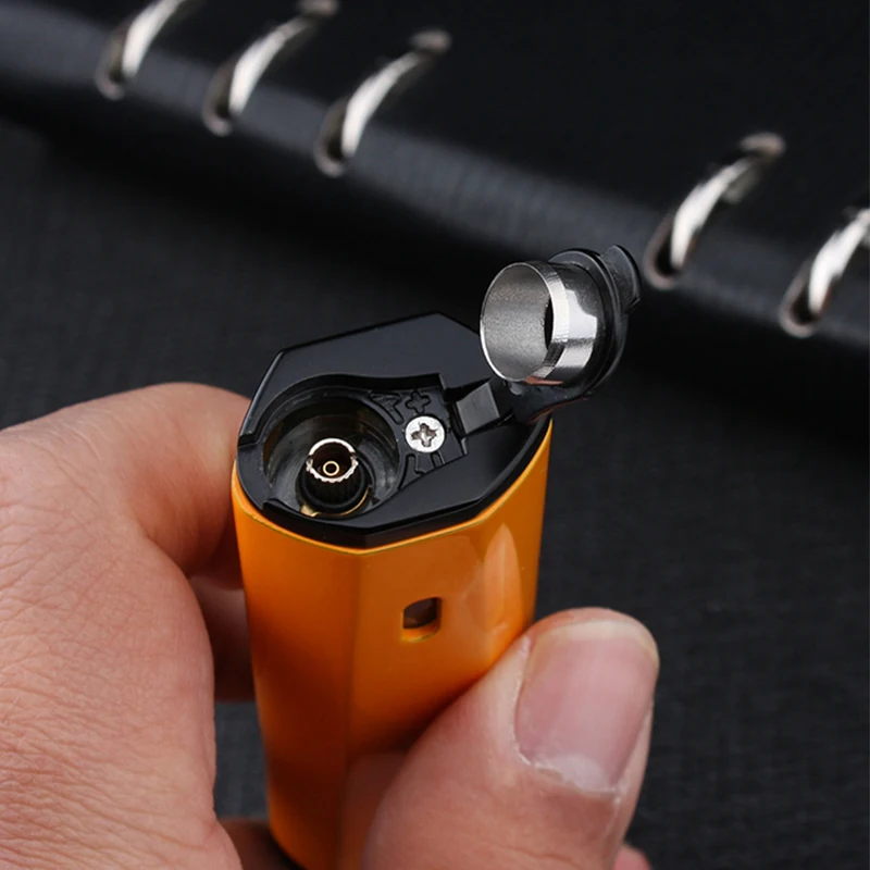 HONEST Torch Lighter Windproof Double Spray Gun Jet Butane Cigar Multifunction With Cutter | Дом и сад