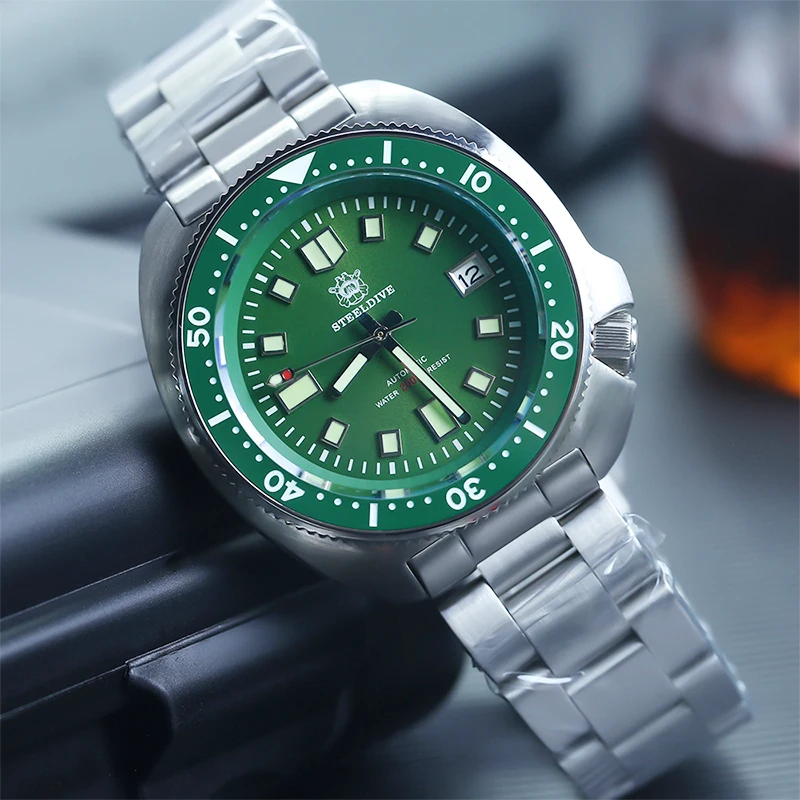 

STEELDIVE NH35 Mechanical Watch 200m Diver Watch Luxury Sapphire Crystal Luminous Automatic Watches Men