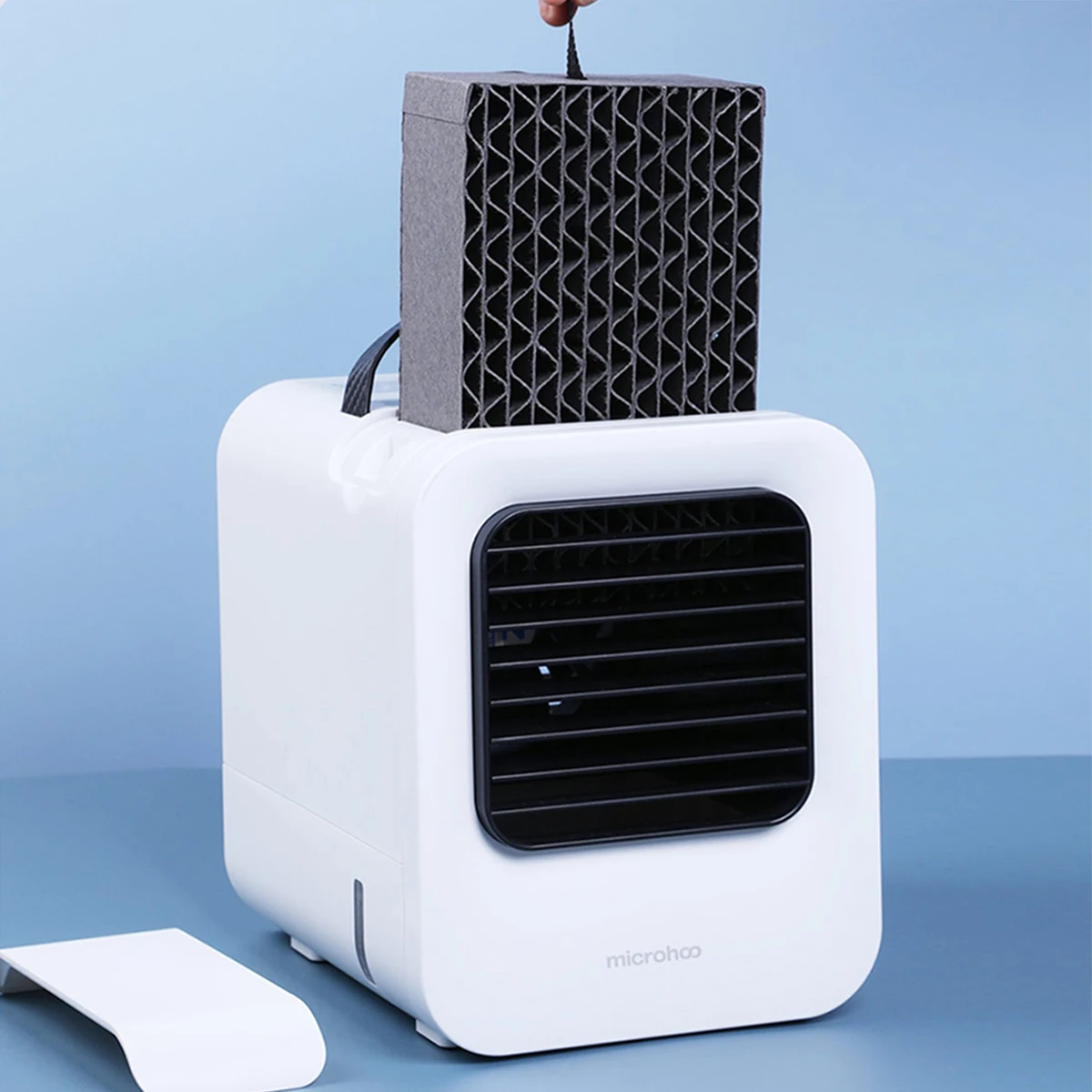 

Microhoo Desktop Fan Portable humidification air-conditioning Fan Youth Edition Wireless Fog-free Fan with Hidden Water Tank