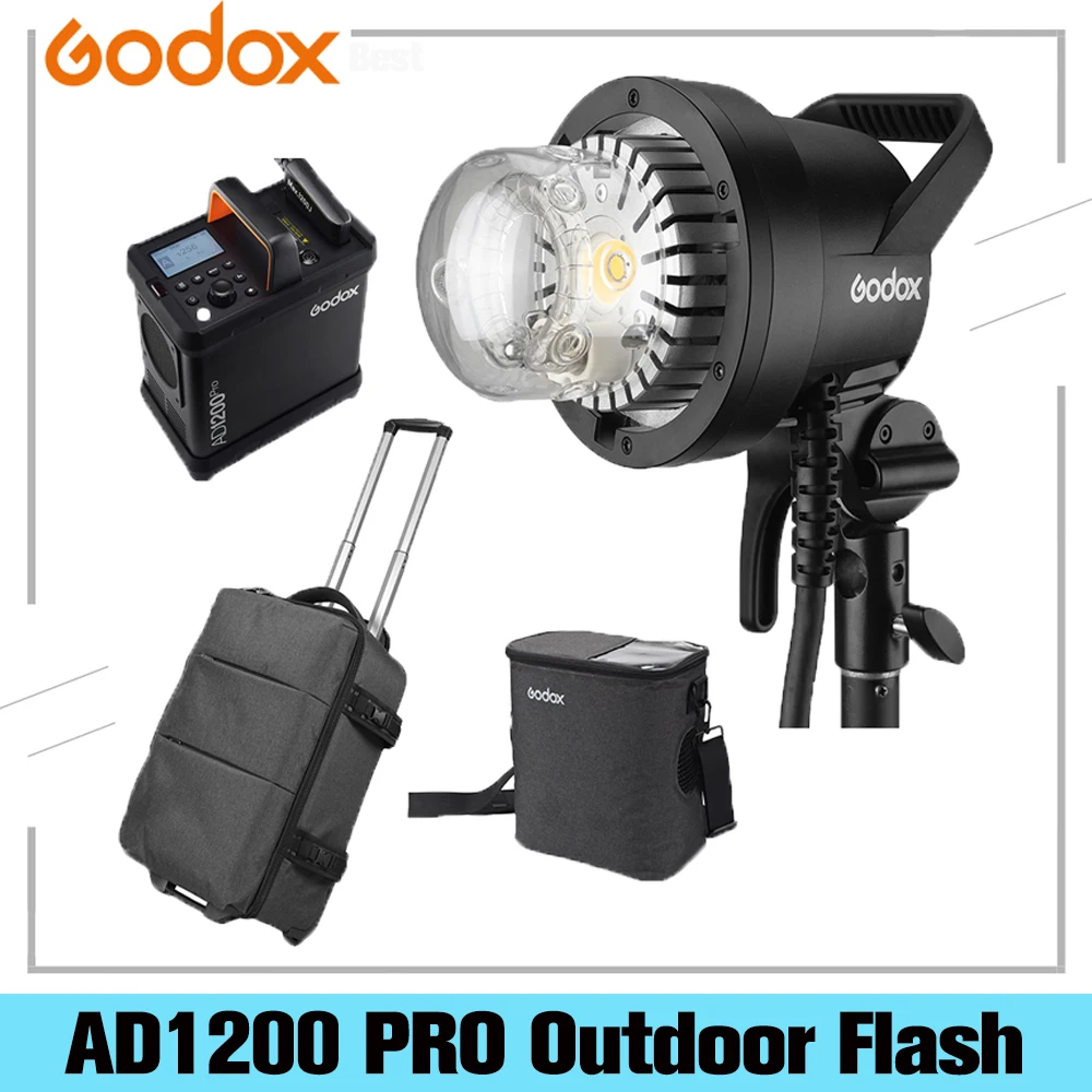 Вссветильник для фотостудии Godox AD1200Pro AD1200 Pro 2 4 Вт 1/8000 ГГц TTL 5600 HSS 40 Вт|Фотовспышки| |