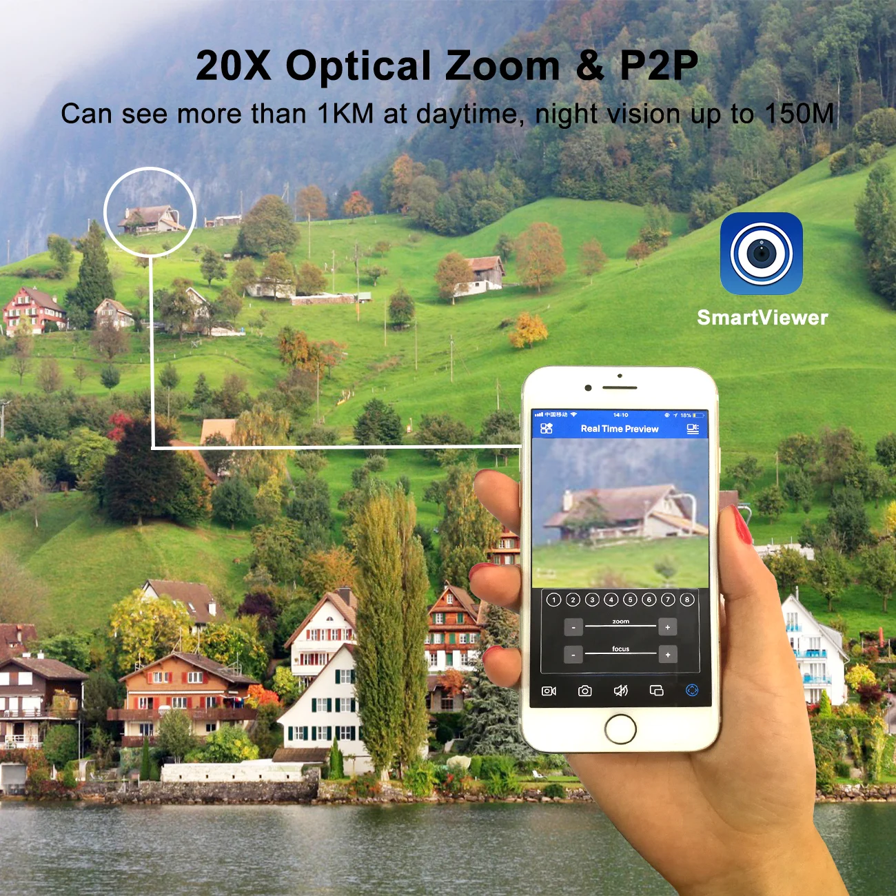 IMPORX HD Wifi 30X камера ночного видения Видео IR 150M 360 3MP скоростная купольная