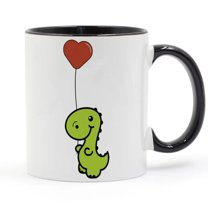 Керамическая чашка для кофе T Rex воздушный шар с динозавром 11 унций|Кружки| |