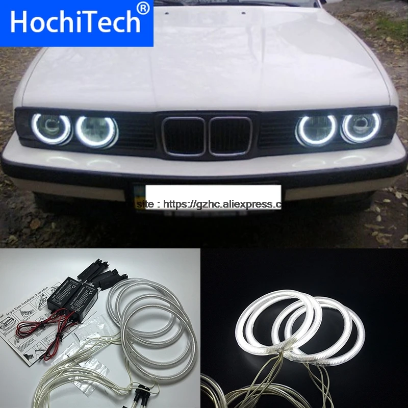 HochiTech для BMW E30 E32 E34 1984-1990 ультра ярсветильник дневной свет DRL CCFL ангельские глаза