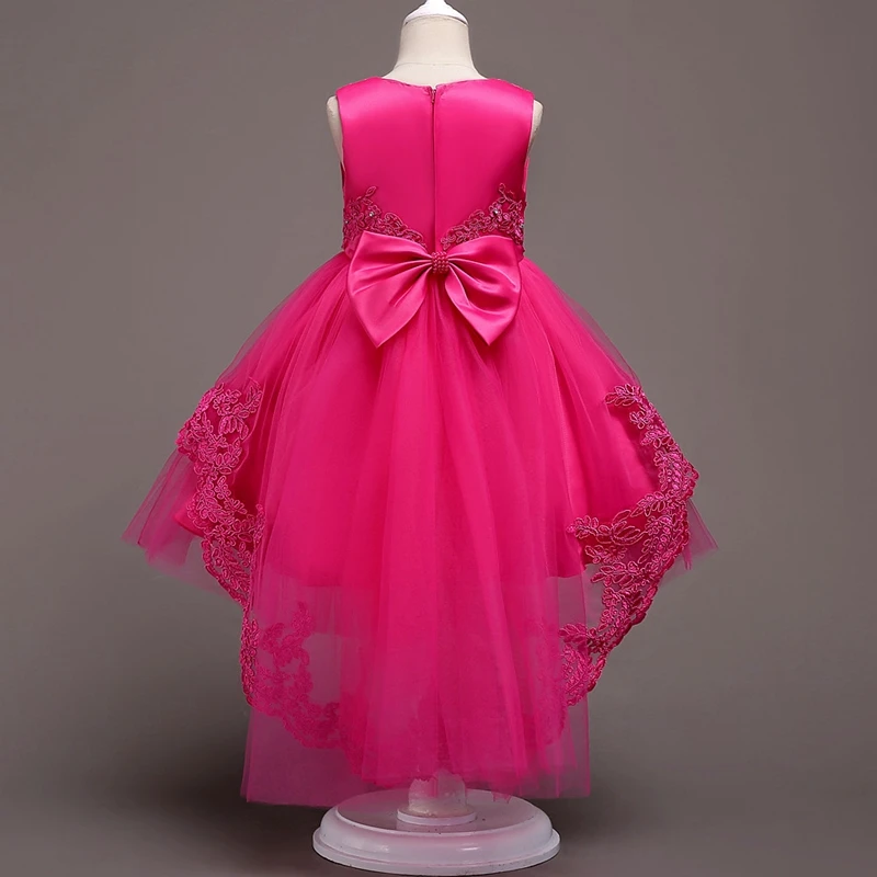 Skyyue Flower Girl Dresses 6 Colors Court Train Bow Floor Length Girls Pageant Kids Party Lace for 584 | Свадьбы и торжества