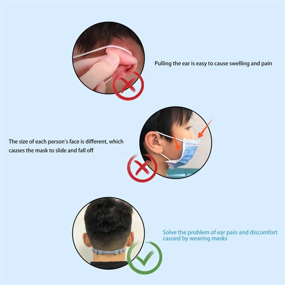 Держатель маски для лица 5 шт./лот|Пряжки и крючки| |