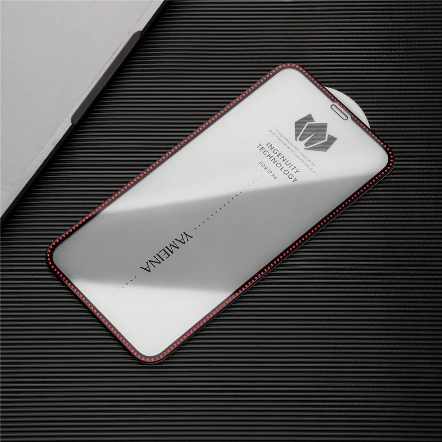 

Newest Frame Diamond Glass Screen Film for iphone/apple 11 pro max Xs max XR X 8 7 plus Tempered Glass Screen Protector