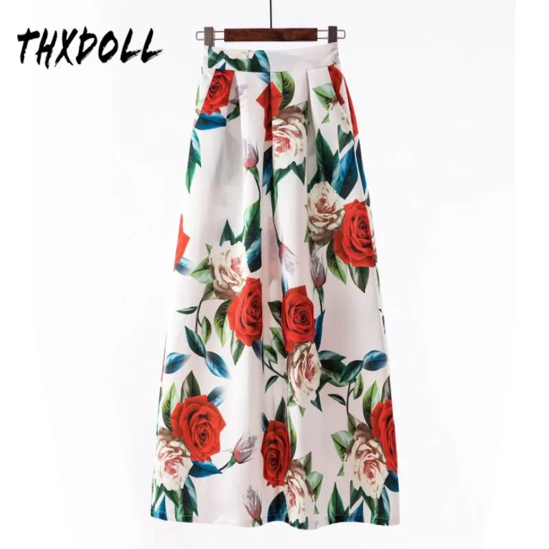 Африканская юбка полиэстер Повседневная Этническая Женская в горошек длина до