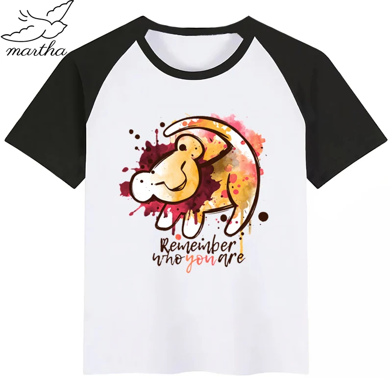 Детская футболка с изображением животных из мультфильма Акуна MATATA детская