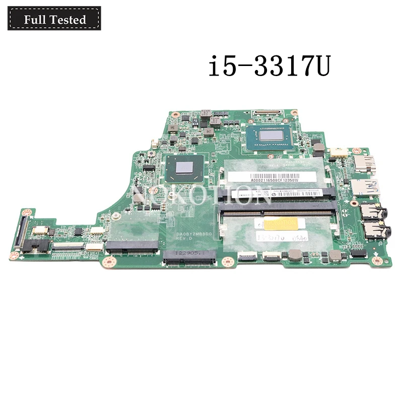 NOKOTION материнская плата для ноутбука toshiba satellite U845 DA0BY2MB8D0 A000211310 i5 3317U HM77 GMA HD4000 DDR3|laptop