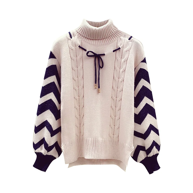 Водолазка свитер для женщин Новинка 2019 года сезон осень-зима трикотажное пальто