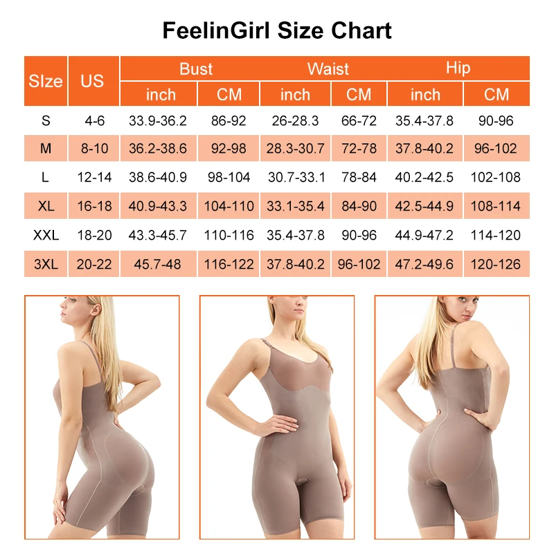 

Waist Support High Waist Tummy Control Hip Shaper Butt Lifter Shapewear Slimming Full Body Shapewear for Women
