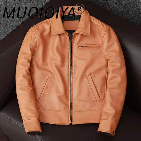 

Мужские осенне-зимние модные бриджи, мужские мотоциклетные пальто из натуральной кожи, мужские Короткие повседневные пальто O02, 2021