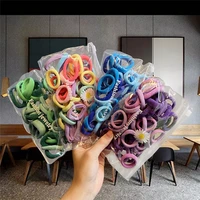 50 pack little daisy packaging korean style nylon hair ring color towel ring simple fashion hair rope female hair