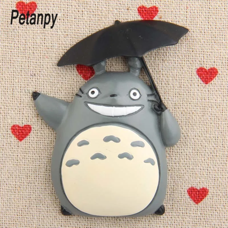 Милые брикеты для кошек Gili Зеленый лист на синем Тоторо зонтик магнит