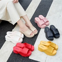 thick soled slippers women summer 2022 new slides women indoor fashion outer wear wedge sandals slippers beach shoes women