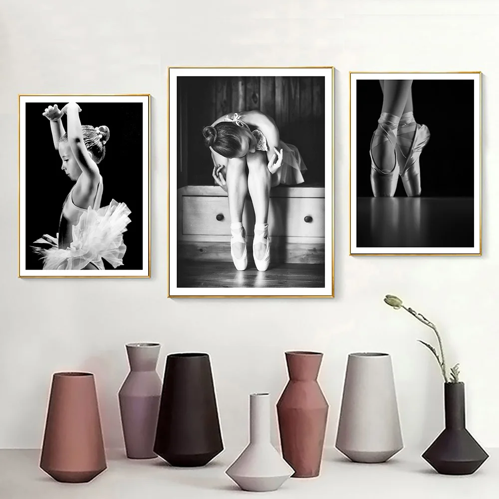 Плакат для девочек в скандинавском стиле черно белый плакат на холсте с рисунком