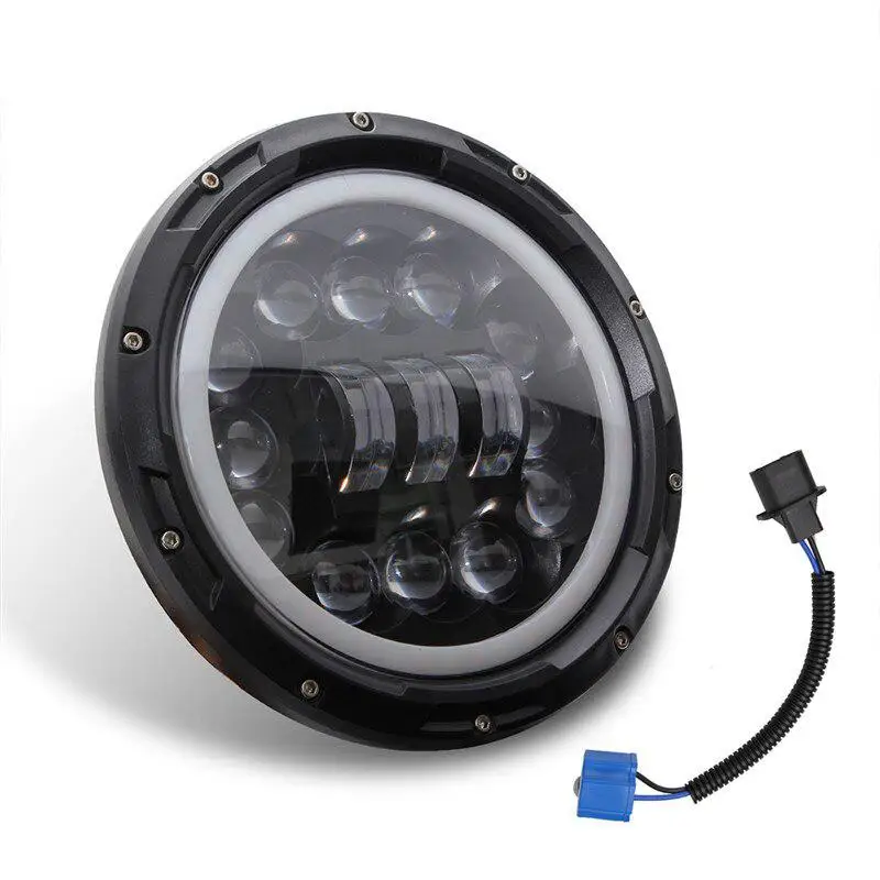 9 30 в 400W H4/H13 автомобиль круглый светодиодный фар 7 дюймовый глаза ангела фары