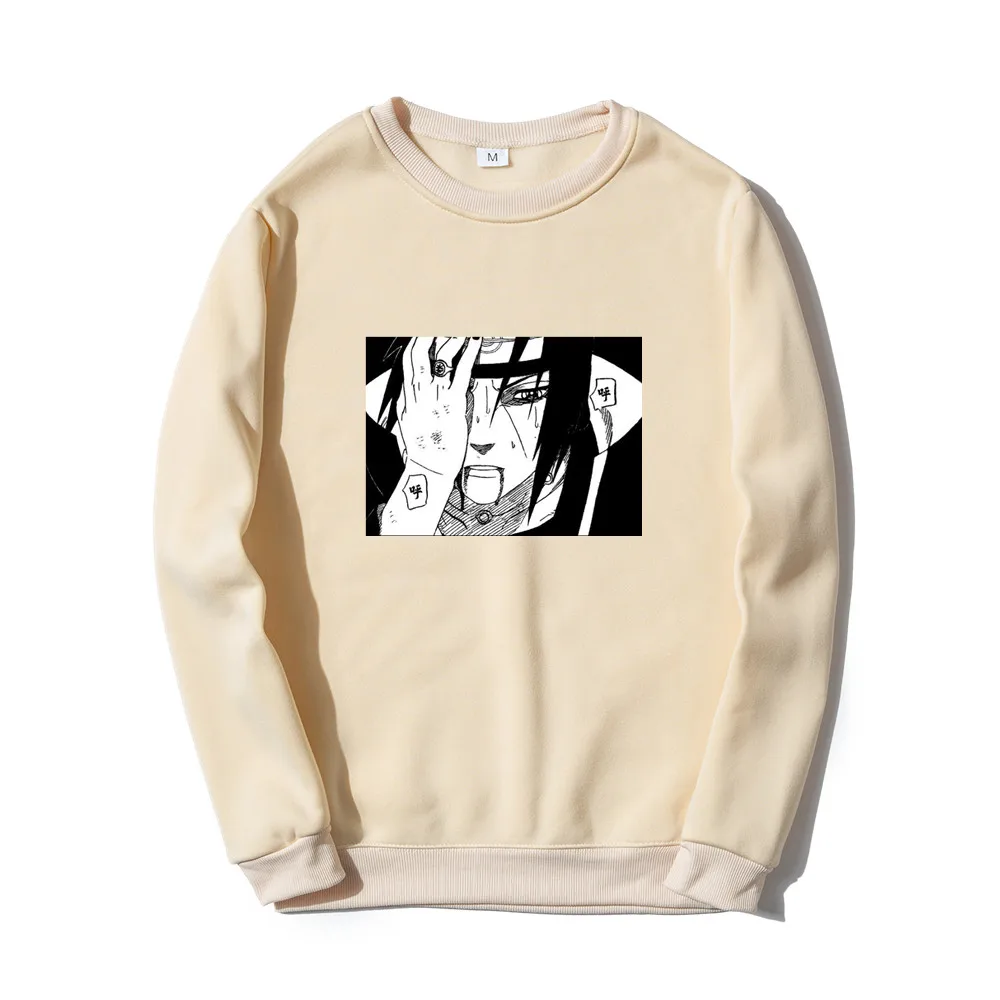 

Sweatshirt Unisex Harajuku Japanese Anime Uchiha Itachi Print Mens Hoodie Male Streetwear Fashion Casual sweatshirt Men Clothing