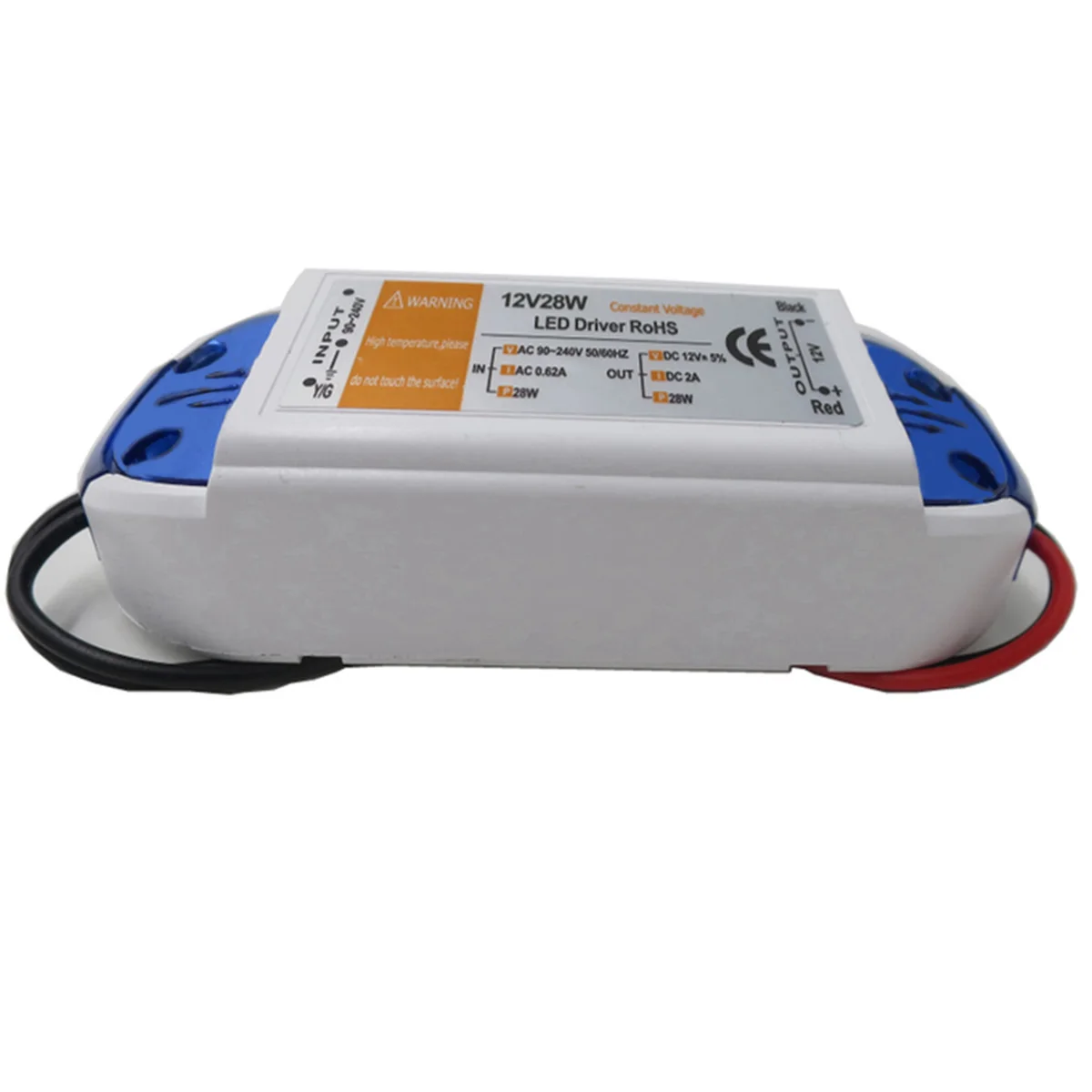 Портативный AC к DC 12V 28W Светодиодный драйвер Питание трансформатор адаптер 9 см