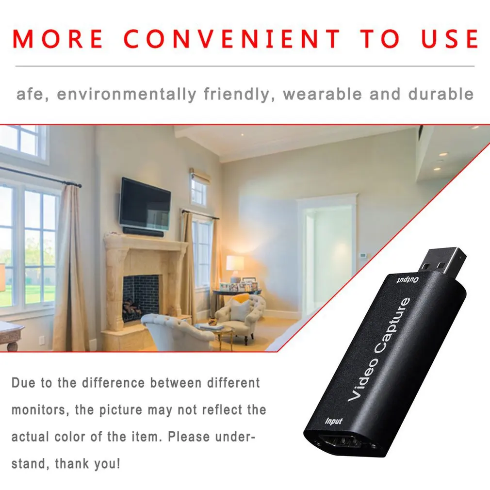 

2021 NEW Durable Practical And Convenient USB2.0 HDMI High Definition Capture Card Game Video OBS Live Recording Box