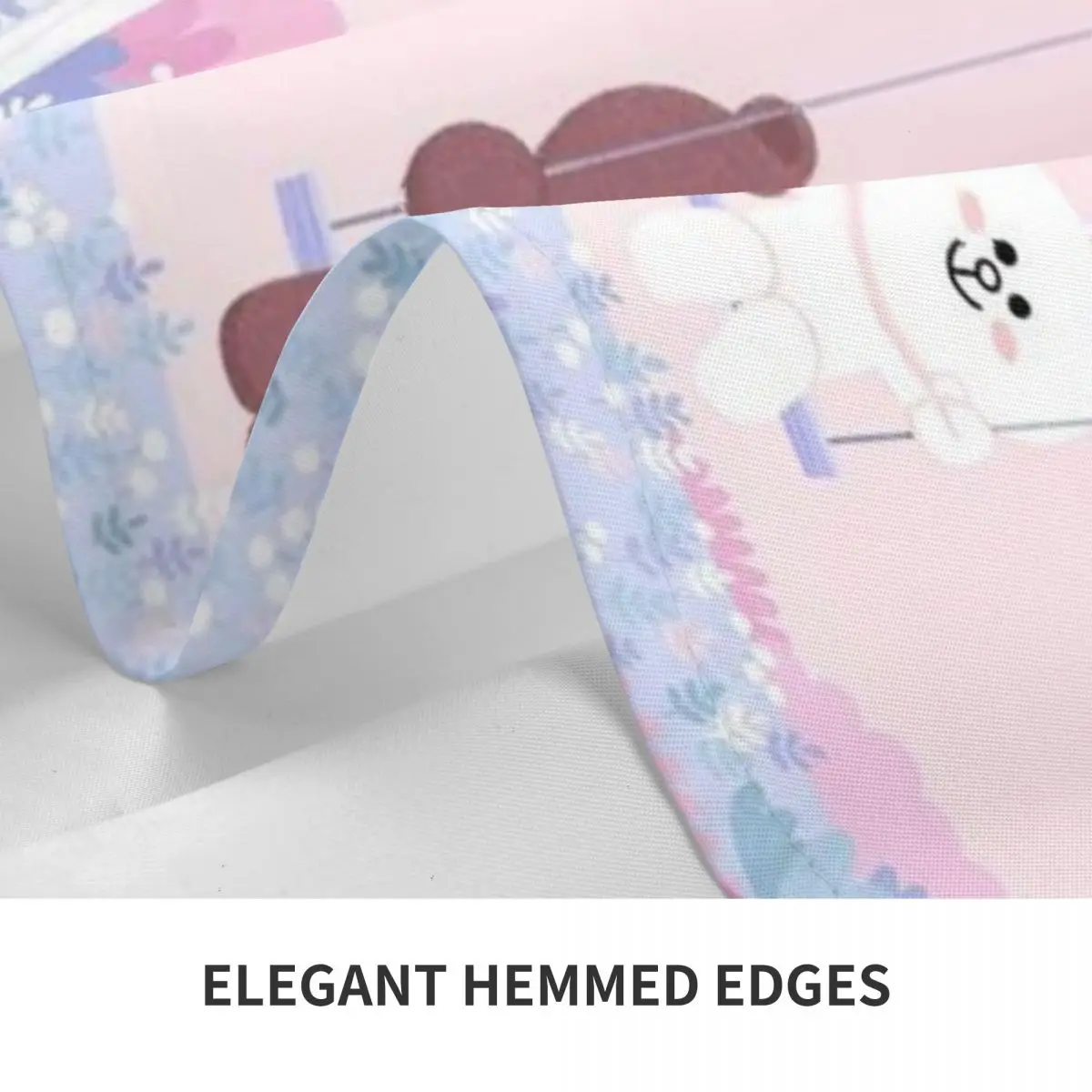 Cute Brown And Cony Rectangular Table Cloth Coffee Cover for Living Room Mat Home Wedding party decorate | Дом и сад