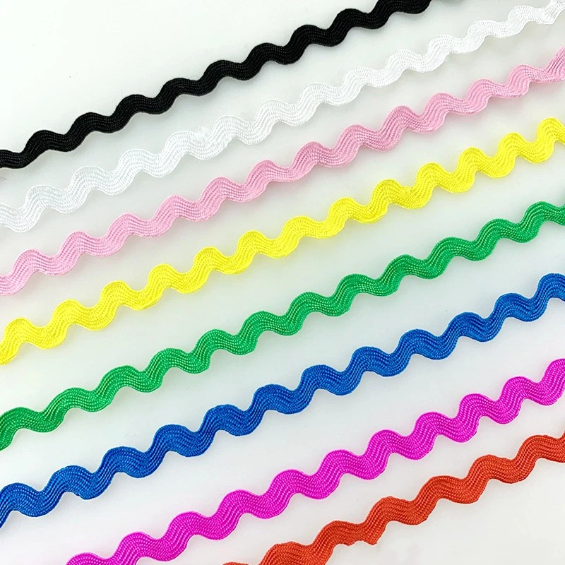 5 мм кривой кружевной отделкой волнистые ленты костюмной ткани сороконожка