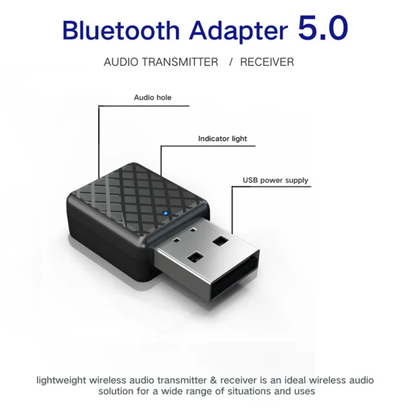 USB Bluetooth передатчики 5 0 беспроводной аудио музыкальный стерео адаптер ключ