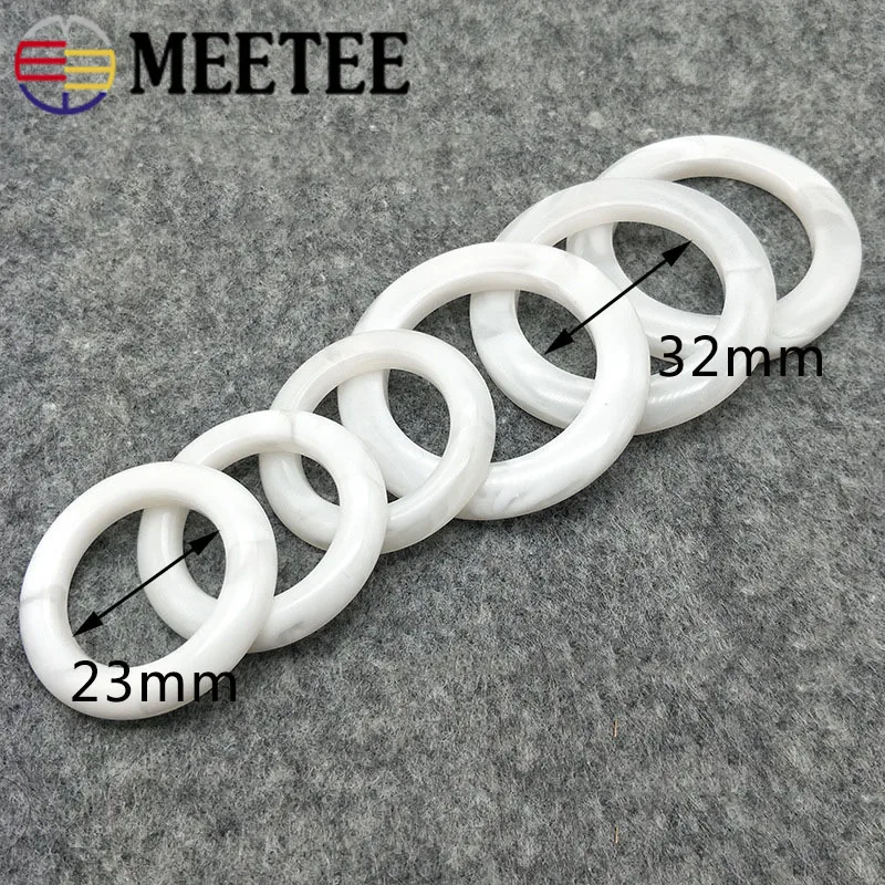 20pcs O Ring Resin Buckles T-shirt Belt Windbreaker Coat Corner Decorative Buckle Button Ribbon Slider DIY Sewing Accessories | Дом и сад