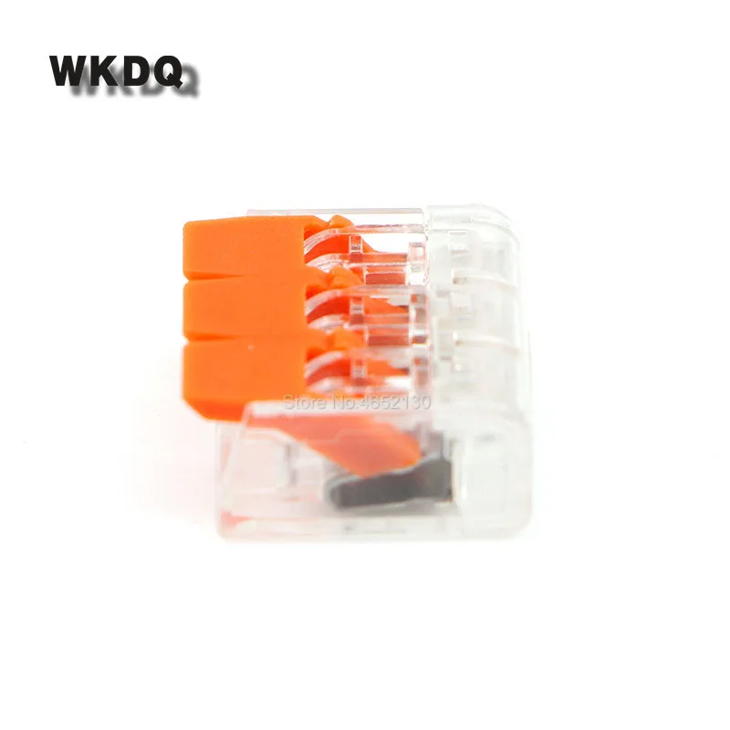 

10Pcs Splicing Connector 221-413 3 Pin Fast Push in Wire Plug Spring Lever Terminal Block Easy Wiring Compact Splice Connectors