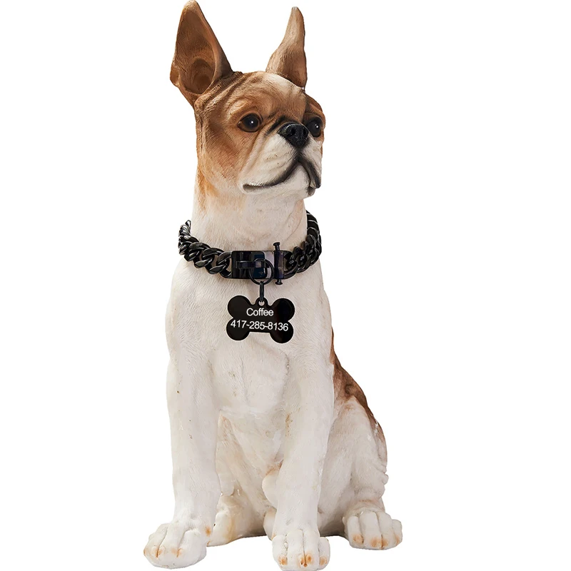 

Сверхпрочный металлический ошейник для собак, 19 мм, 304 дюйма