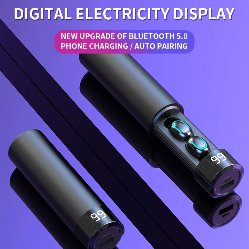 2020 New Q67 Wireless Earbuds 3D Stereo Mini Bluetooth Earphone 5.0 With Dual Sports Waterproof Earphones Auto Pairing | Электроника