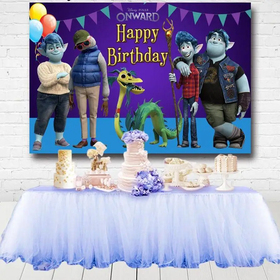 

Elf Family Movie Onward Party Backgrounds For Photo Studio Kids Happy Birthday Photography Backdrop Photocall Supplier