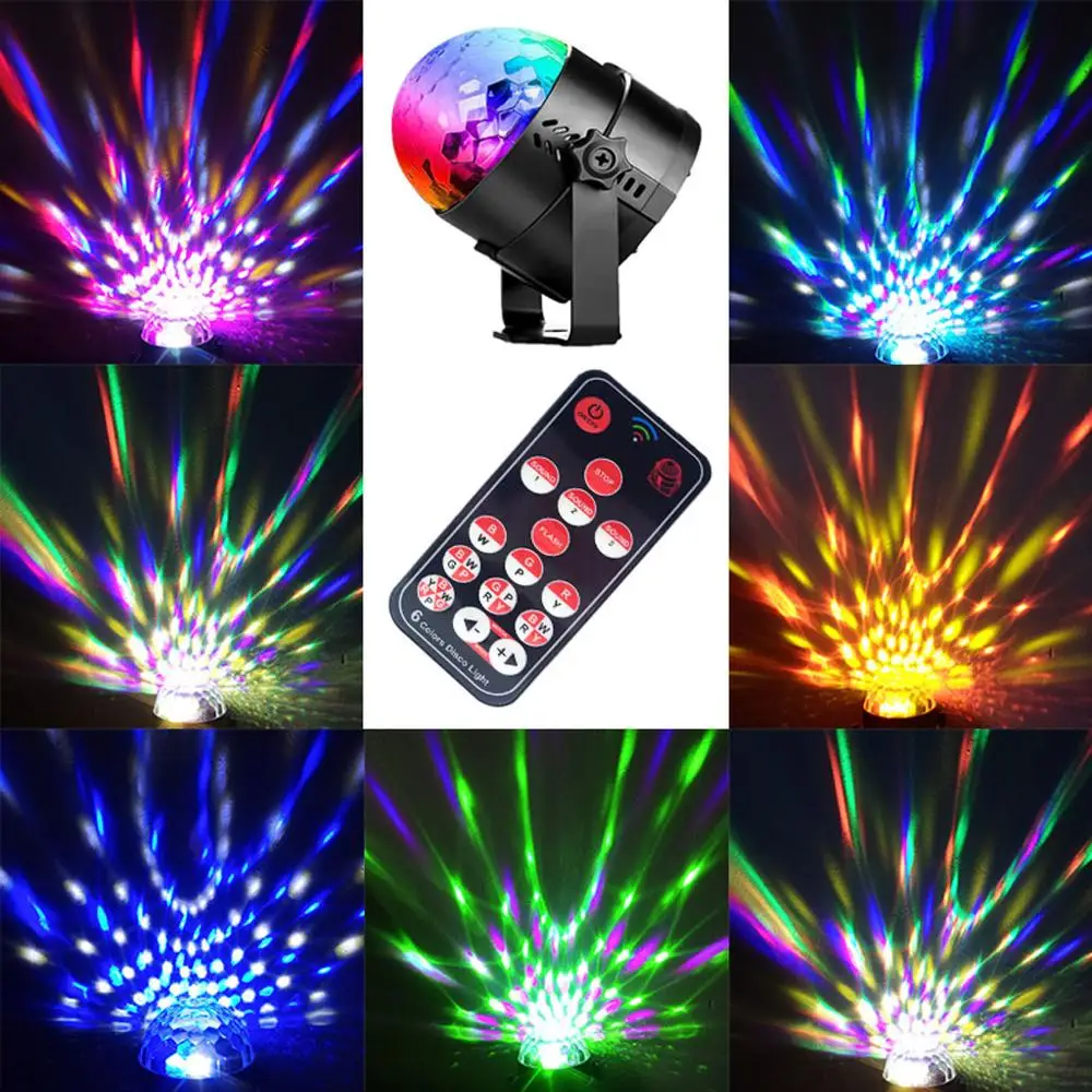 Вращающийся Диско Шар с голосовым активированием вечерние светильник