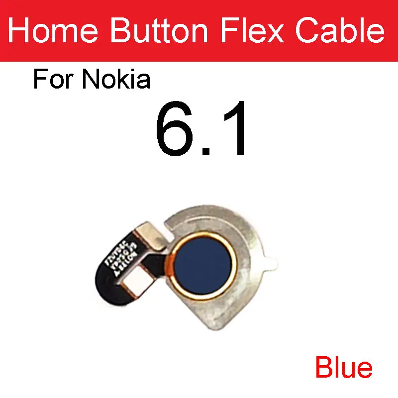Кнопка Home отпечаток пальца гибкий кабель для Nokia 5 1 6 7 8 X5 X6 Plus сенсор сенсорного