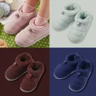 Зимние теплые детские тапочки, обувь для маленьких мальчиков и девочек, обувь для младенцев, нескользящая обувь для пола, домашняя обувь для детей