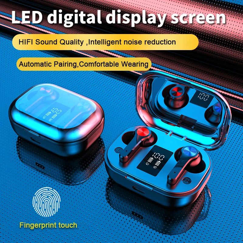 

Wireless Bluetooth Earphone Noise Cancelling Headphones For a Mobile Phone Waterproof Sport Earbuds TWS 5.0 Gaming Headset