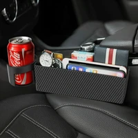 multifunctional car seat gap organizer front with removable cup holder for trash napkin cell phone wallet coin key
