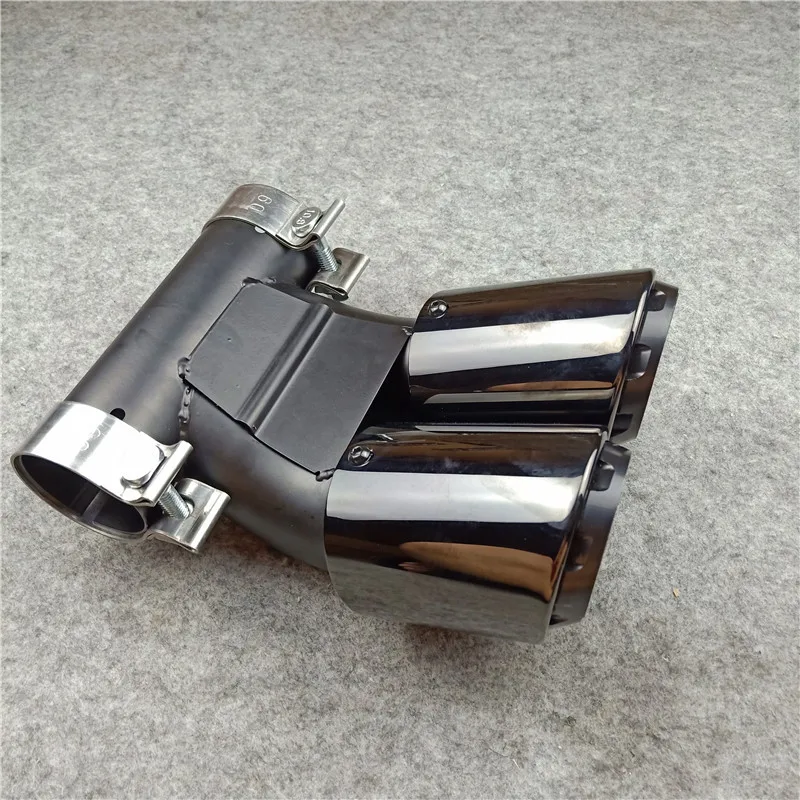 1 Piece Glossy Black Stainless Steel Muffler Tip For Porsche 718 Car Accessories Silver Tailpipe Exhaust pipe | Автомобили и